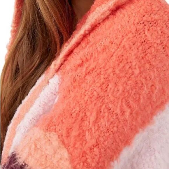 FREE PEOPLE DREAM TEAM CARDI IN DESERT CORAL NWT LARGE SUPER SOFT - Picture 11 of 14